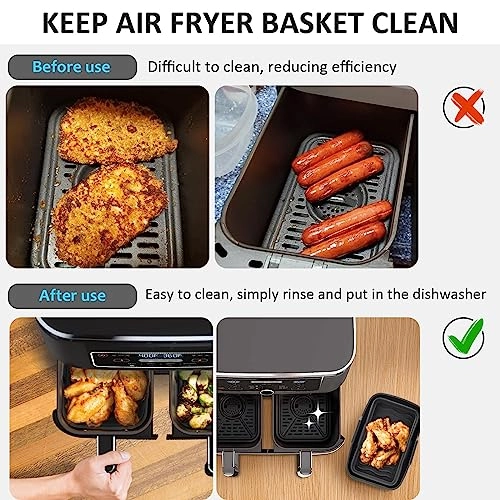 Air Fryer Silicone Liner - Silicone 2 Pack