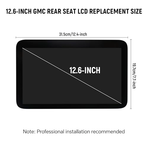 Rear Entertainment TV - 12.6 Inches