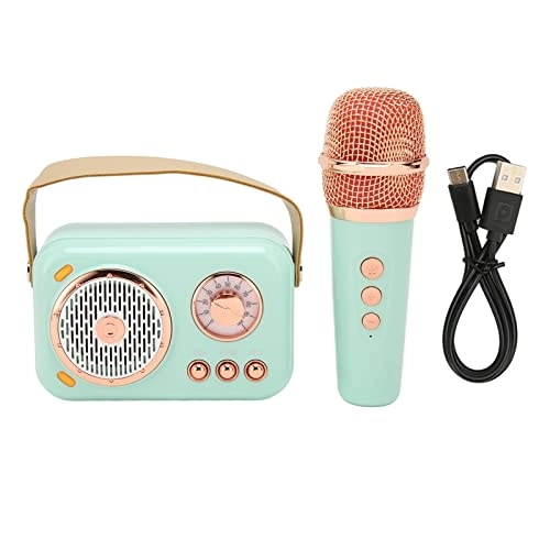 Retro Bluetooth Karaoke Machine - 1 Microphone 5W