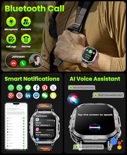 Military Smart Watch - 2.13"