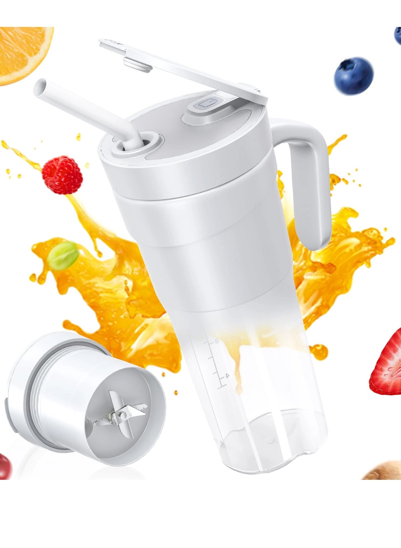 Portable Blender Smoothie Maker - Rechargeable Leakproof Lid Sip Spout