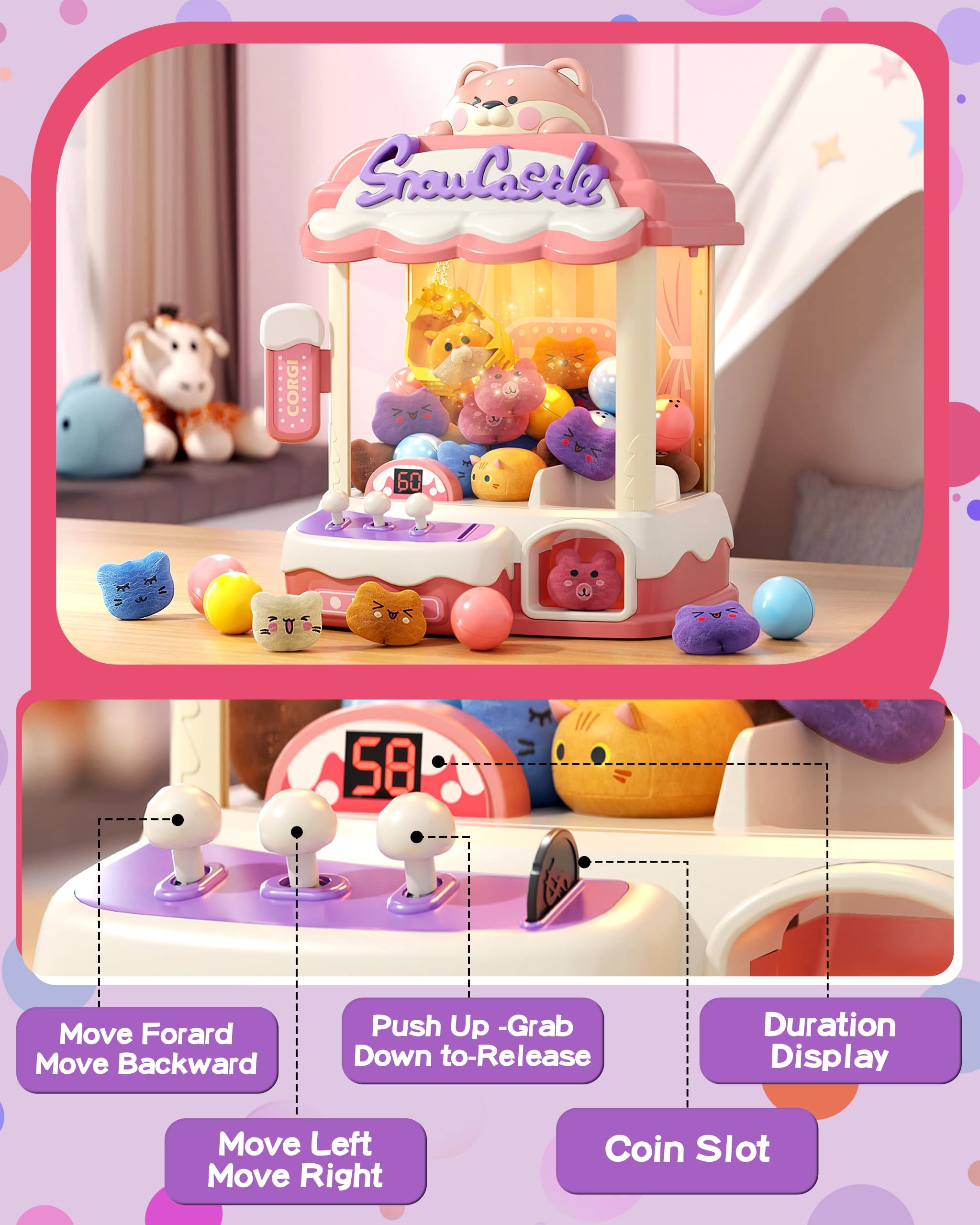 jovow Claw Machine Kitty - 3 years+