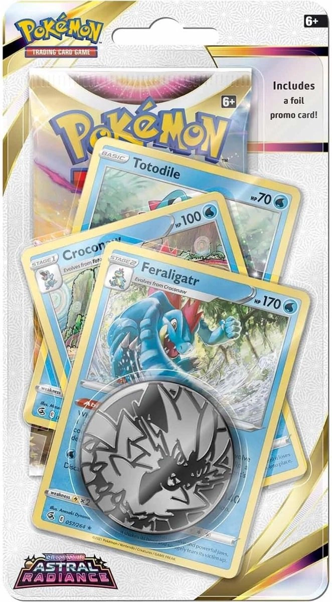 Pokémon Sword & Shield - Astral Radiance Premium Blister Pack Feraligatr - 10 pcs