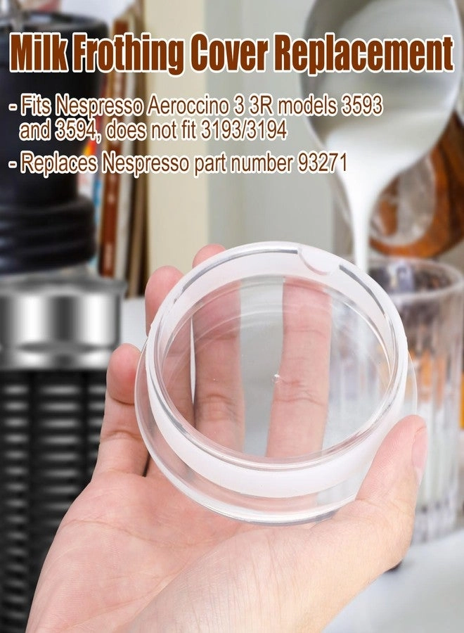 Milk Frother Replacement Lid - Compatible with Nespresso Aeroccino3 3593 3594 Part 93271