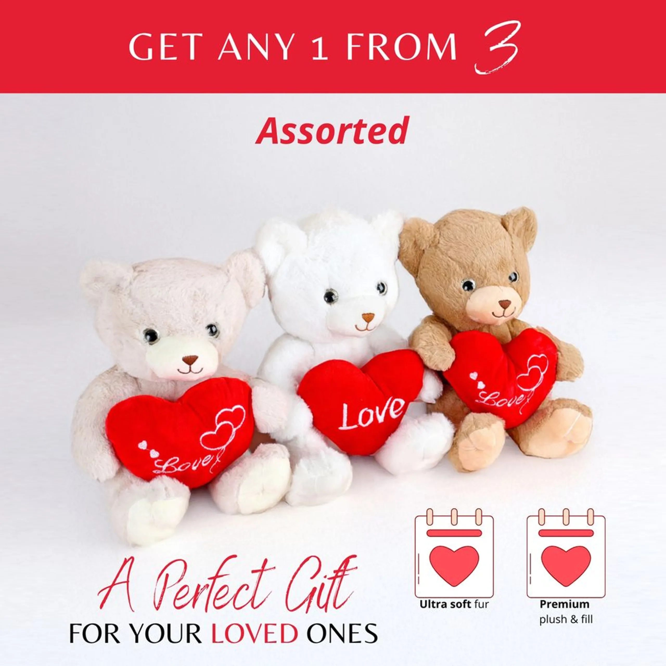 Teddy Bear Sweetheart 25 cm Plush