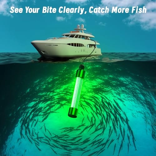 LED Underwater Fishing Light - 1300 Lumens 13W IP68