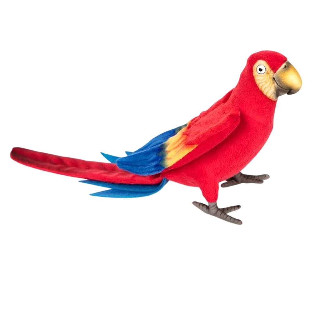 HANSA LOCAL Scarlet Macaw 40 cm Plush - Multicolor