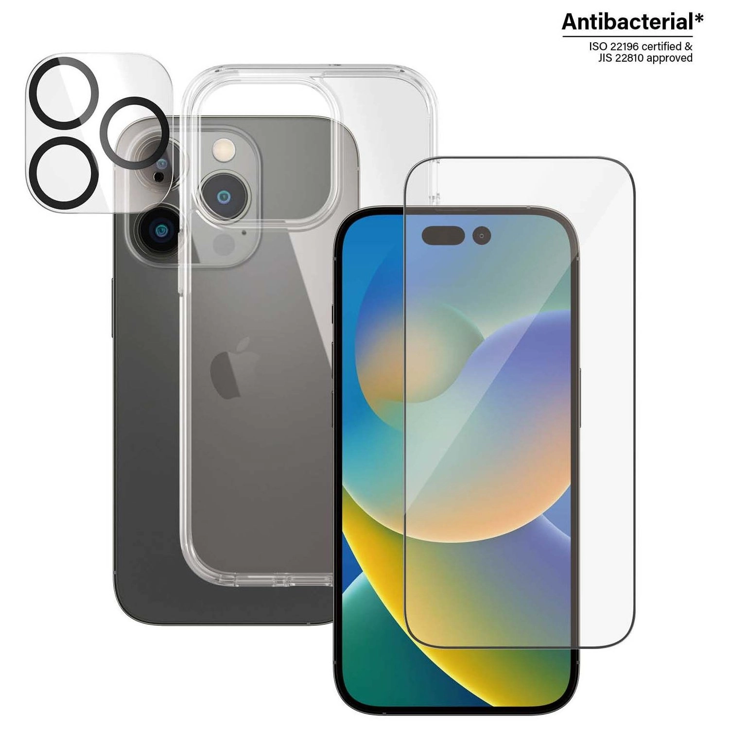 PanzerGlass ClearCase + UWF Screen Protector - Applicator iPhone 14 Pro