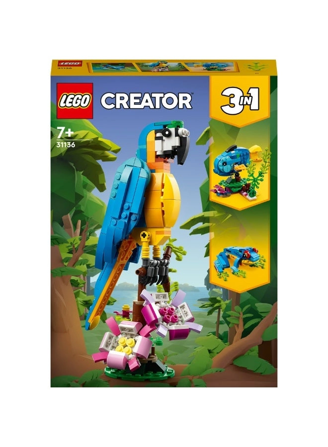 Creator 3 in 1 Exotic Parrot (31136) - Animal Figures Multi-color