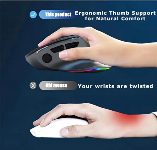 Ergonomic Vertical Mouse - Wireless