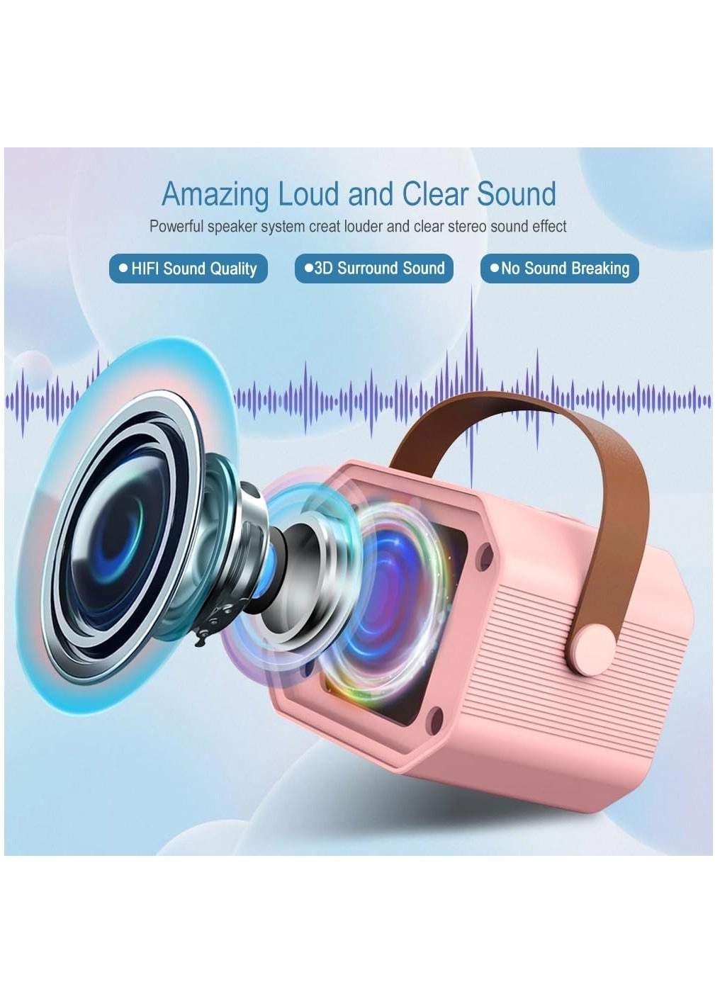 Karaoke Machine - 2 Wireless Mics 10W