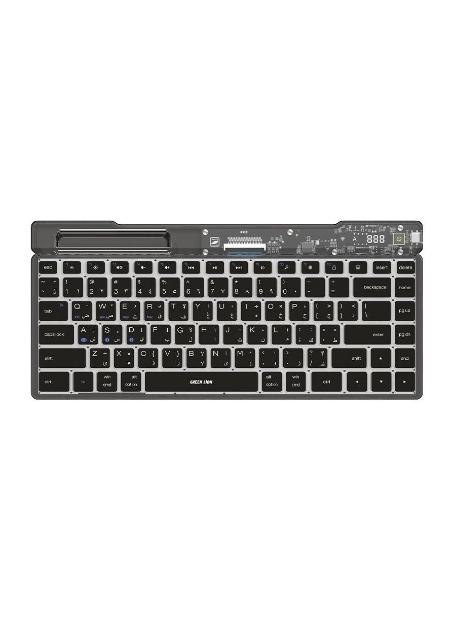 GREEN LION Transparent Keyboard - EN/AR Wireless