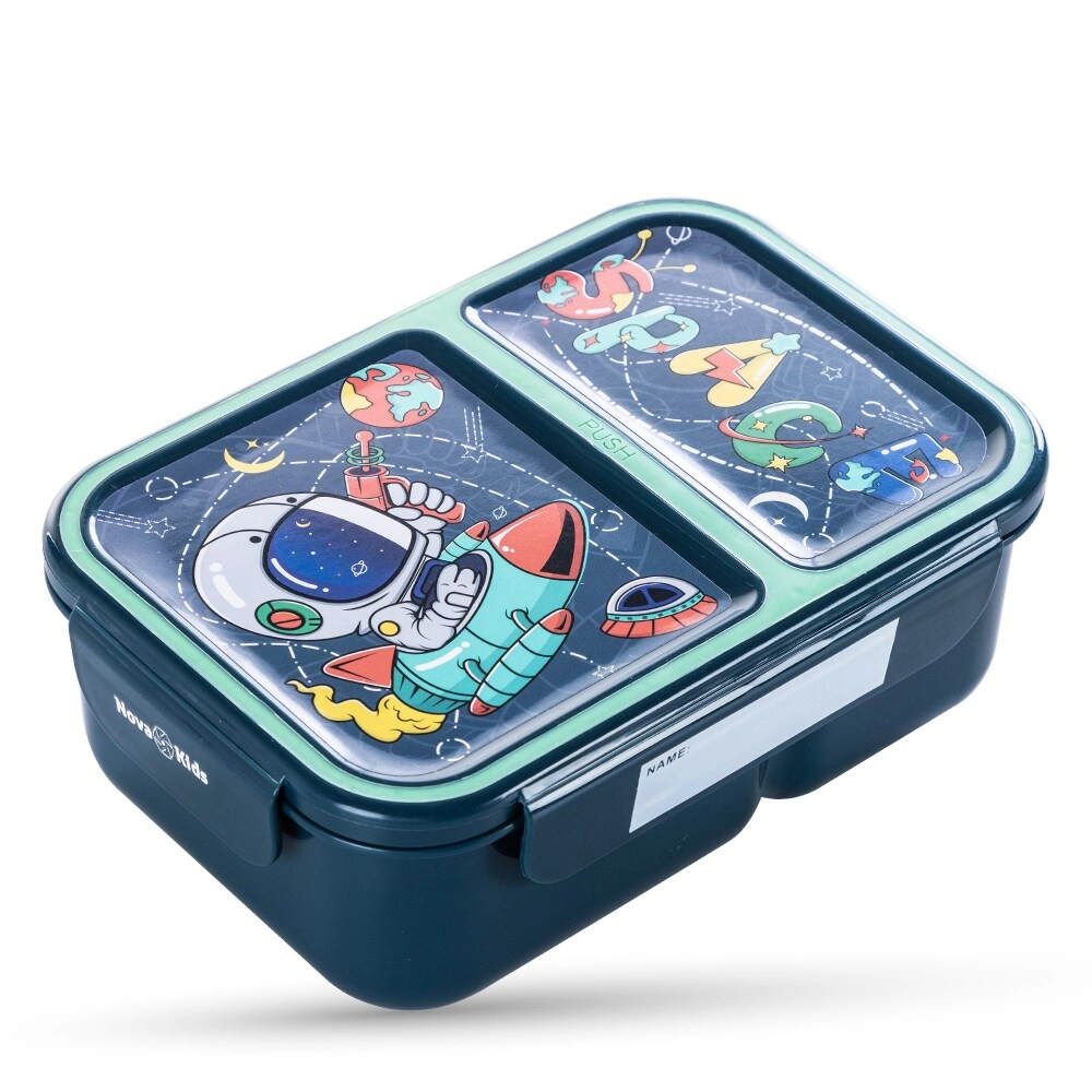 SAM BOX FZE 2 Compartment Bento Lunch Box - Astronaut Green 1.3L