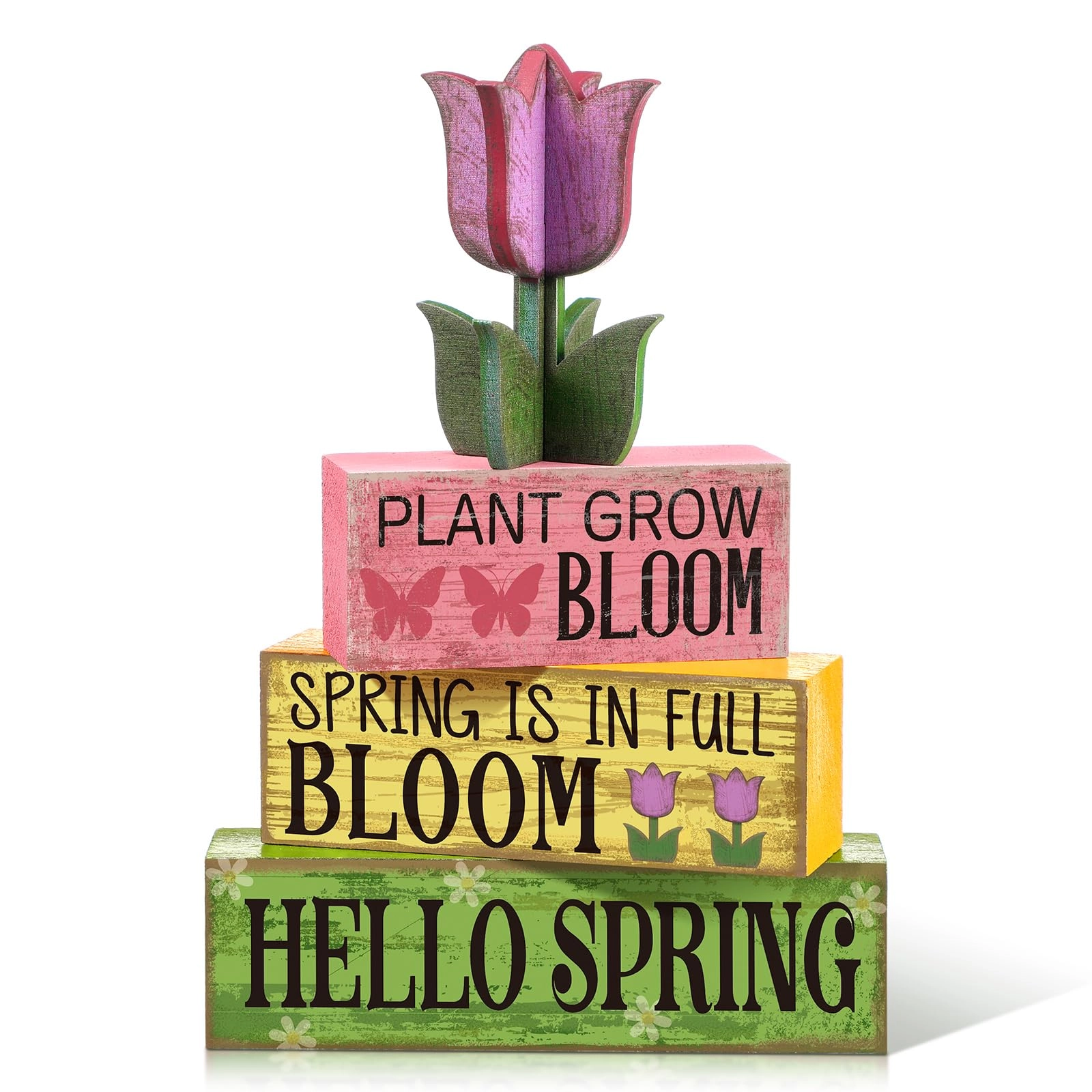 moucuny Spring Table Decoration - 4 Pcs Easter
