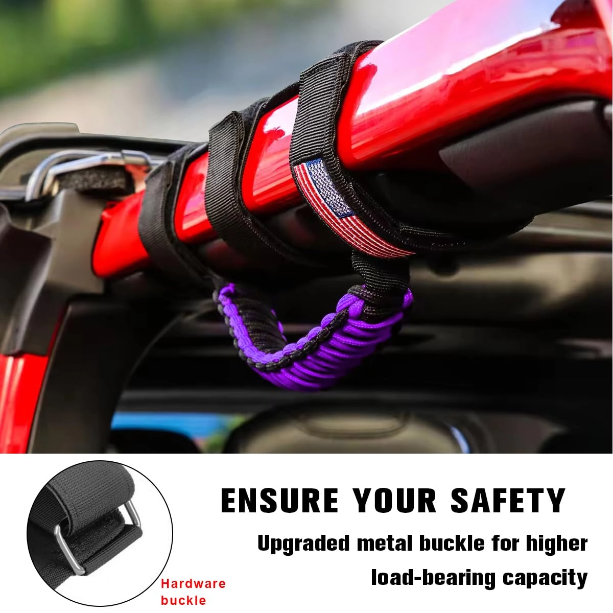 Roll Bar Grab Handles - 4PCS Orange