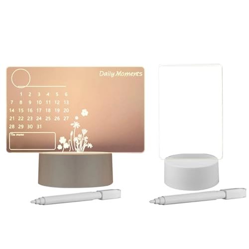 LED Note Board - Acrylic Warm Yellow LED USB & Battery Powered