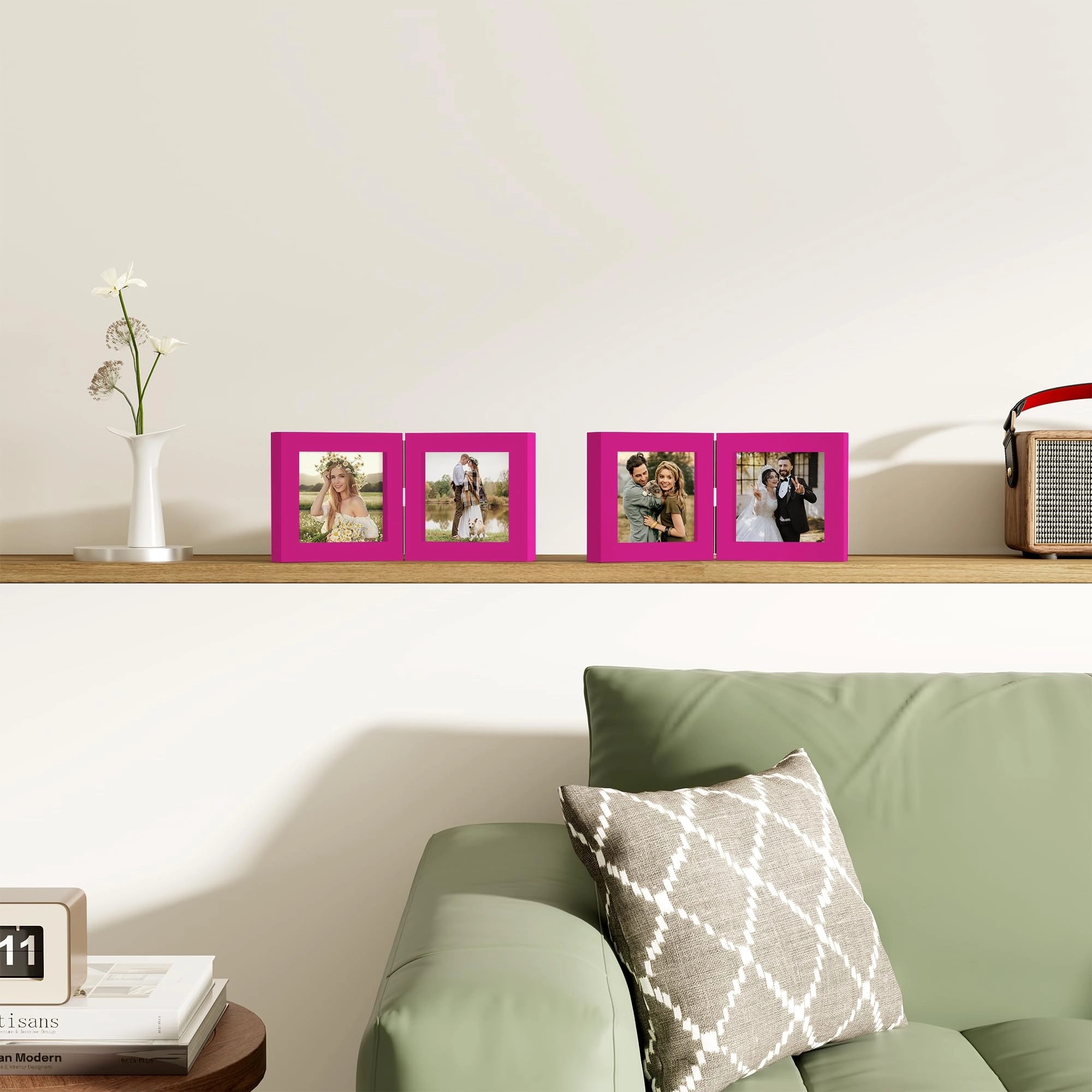 Double Picture Frame - 4x4 2.0 Count