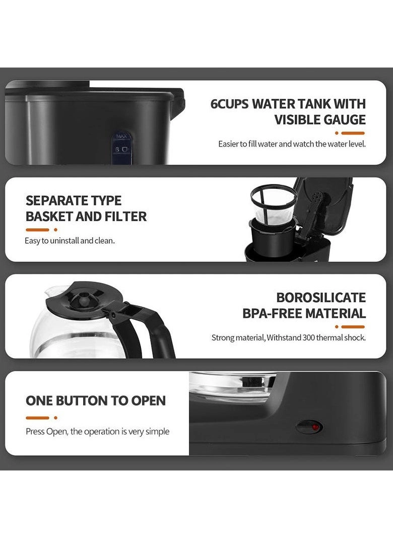 Dual Brew Coffee & Espresso Maker Programmable Brew Strength 6-Cup 153206