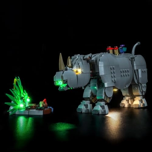 Light kit Compatible with Lego 31171 Wild Animals: Majestic Rhino with Birds - No Model Only Light LED Lighting Accessories