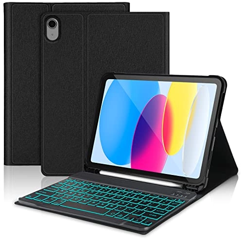 Keyboard Case with Pencil Holder for iPad 10th generation 10.9-inch (2022)