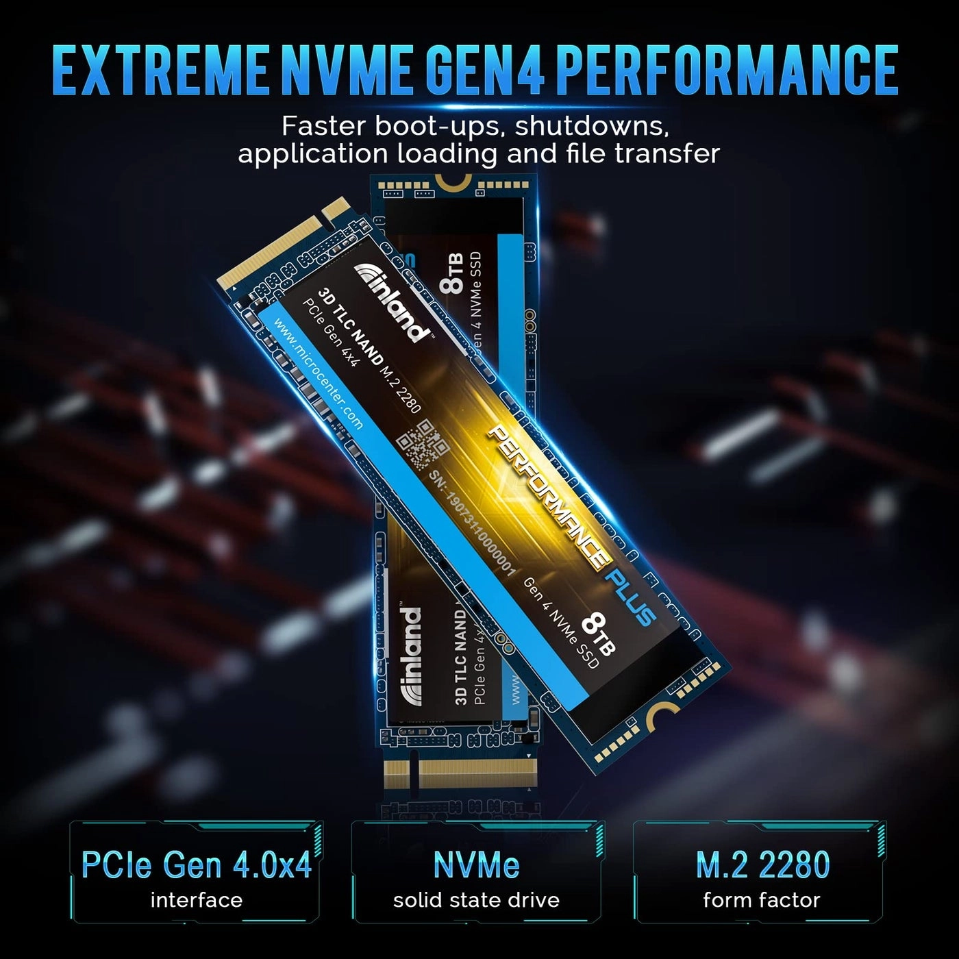 Performance Plus NVMe Internal Gaming SSD - 8TB M.2 2280