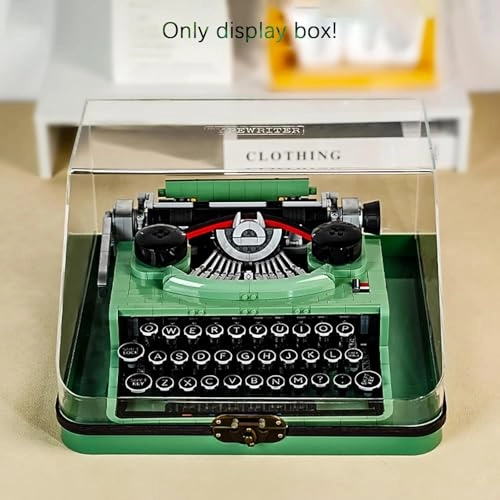 Display Case for Lego Ideas Typewriter 21327 - 3MM Acrylic 33.2*30.6*18.3cm