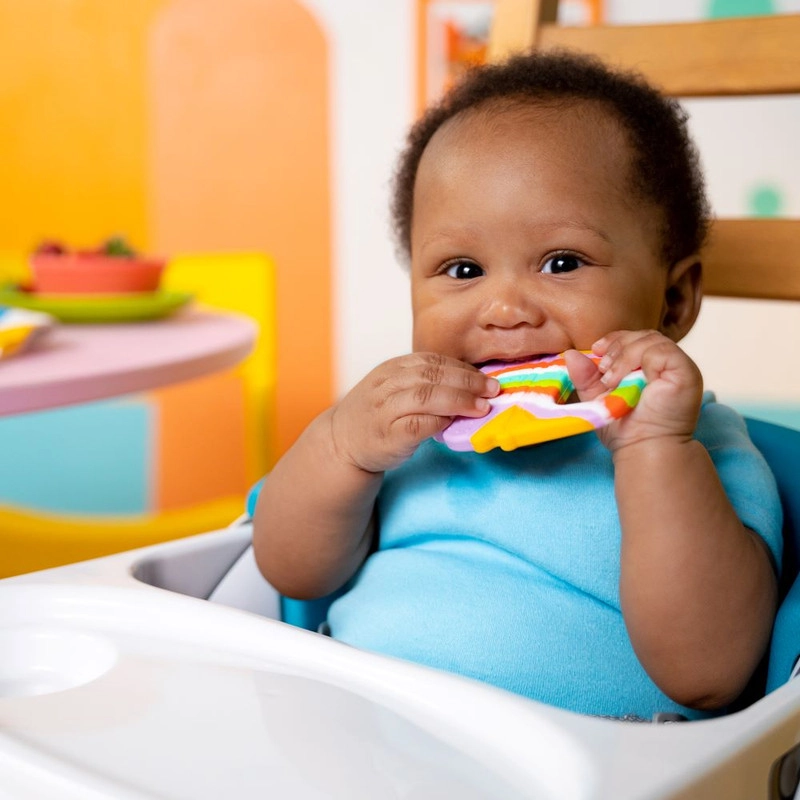 Ice Cream Cone Soothing Silicone Teether - Silicone