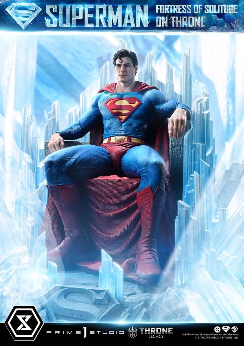Superman Fortress of Solitude on Throne - Statue