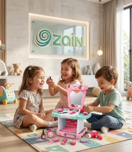 'Charming' 3-in-1 Transforming Kids' Makeup Vanity & Suitcase Playset - 27 pcs (741869347782)