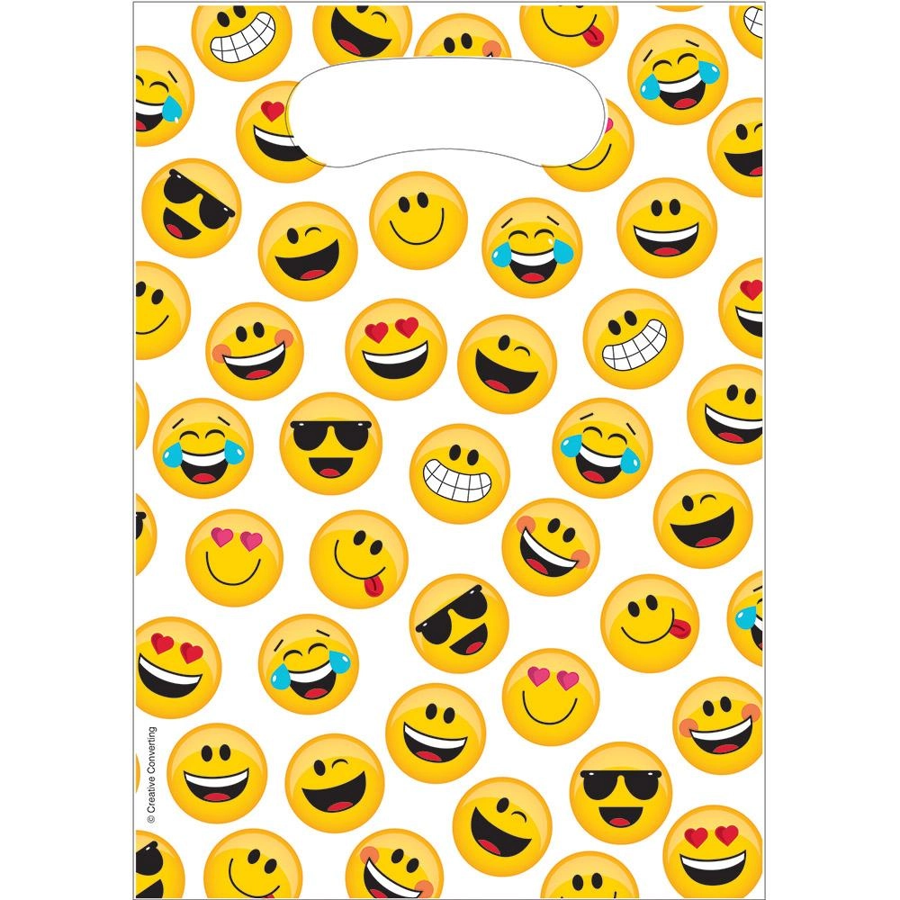 CREATIVE CONVERTING Emojions 8Loot Bag - 9inx6.5in Multicolor