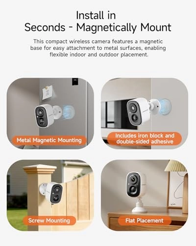 Wireless Wi-Fi Battery Camera 2.5K