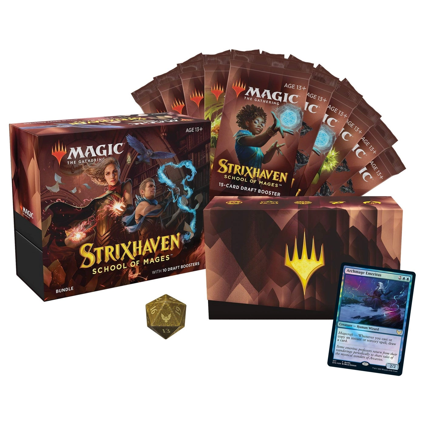 Wizards of the Coast Strixhaven Draft Booster - 150 Magic Cards + Accessories