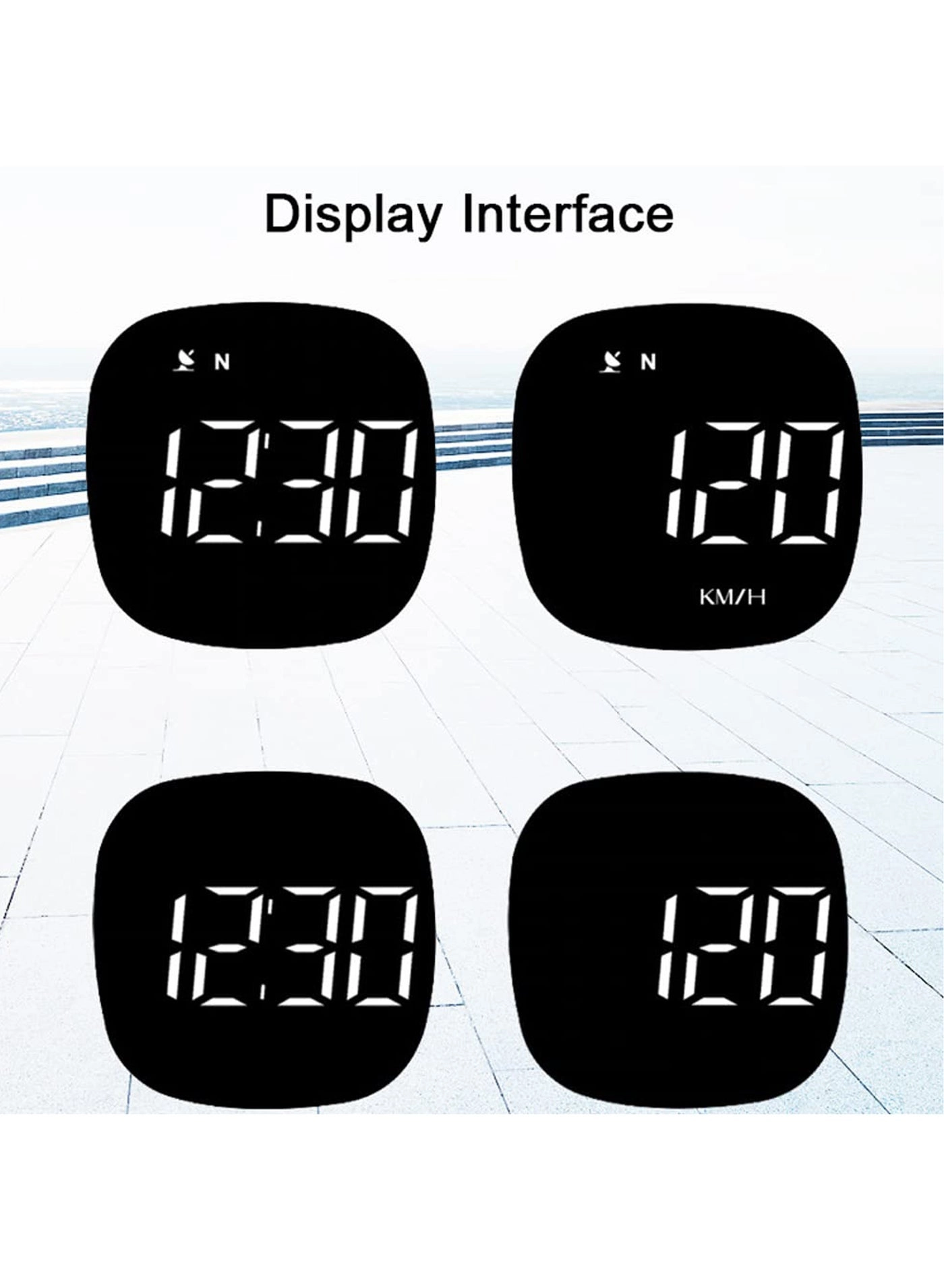 Headsup Display - LED Digital Speedometer MPH/KMH