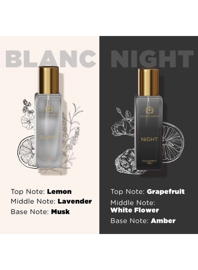Blanc - 20ml + Night - 20ml + Fire - 20ml + Oud - 20ml