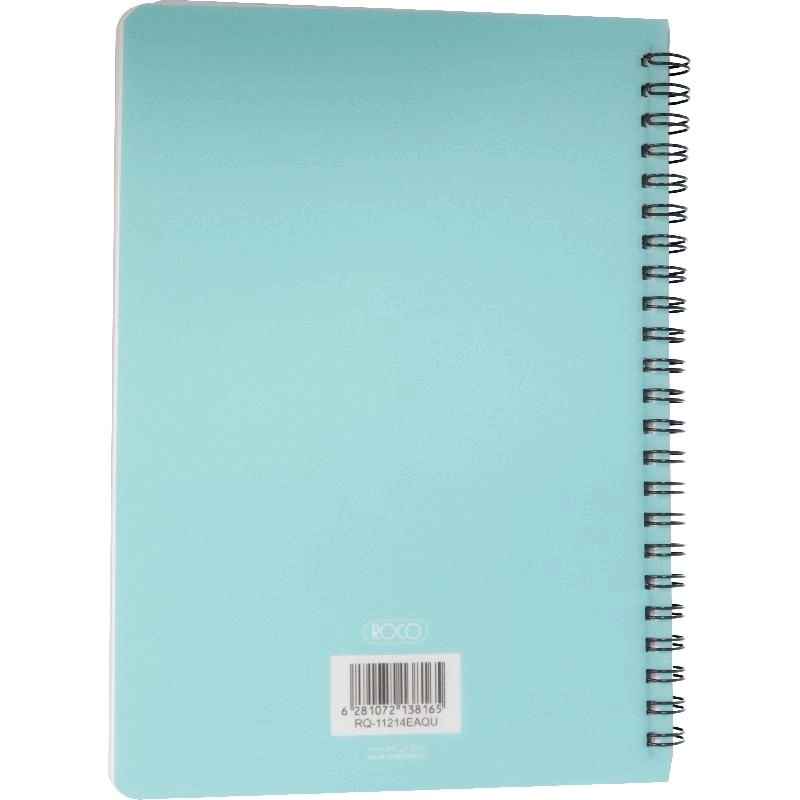 Notebook 19 X 26 cm Spiral - Grid 100 Sheets