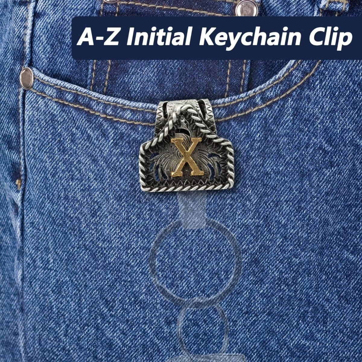 Letter Keychain - Western