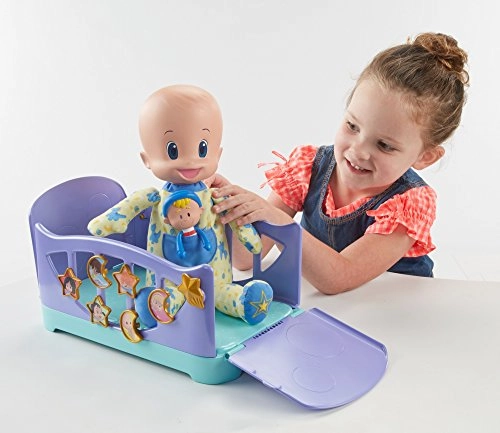 Cuquin Doll - Jumps into his crib Emits more than 20 sounds and phrases Ages 24 Months+