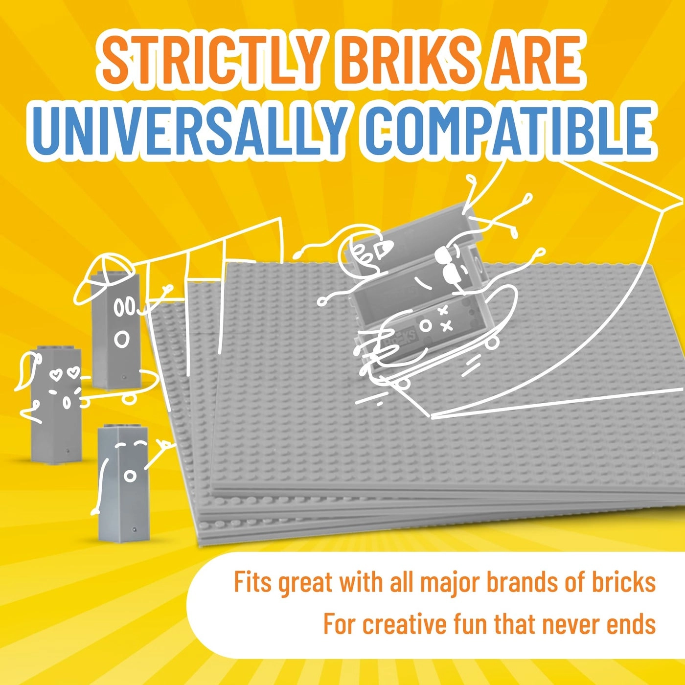 Stackable Baseplates - 4 pcs