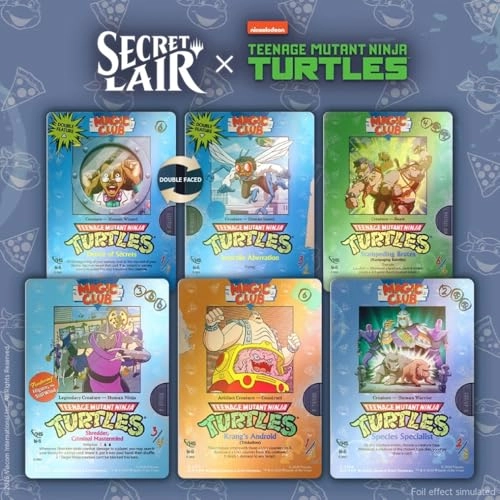 Secret Lair x Teenage Mutant Ninja Turtles: VHS Villains Foil Edition - 5 pcs