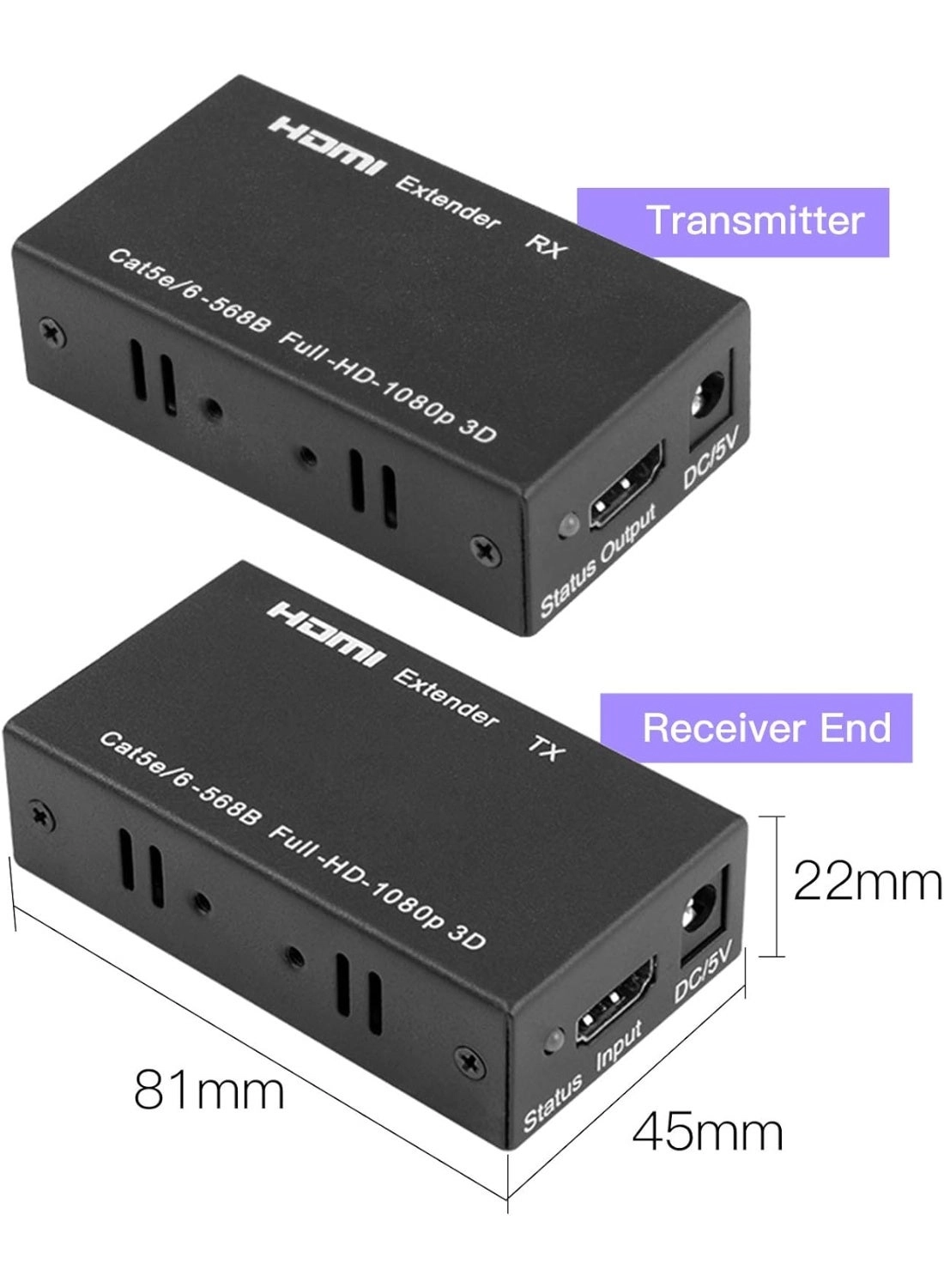 HD HDMI Adapter 60m with Ethernet