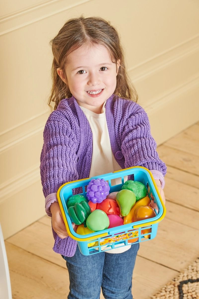 Fruit & Veg Basket Playset - 21 pcs