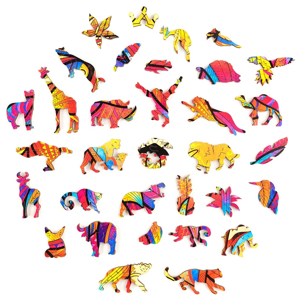 Mysterious Lion Wooden Puzzle (4107390-LION_KS) - 327 pcs