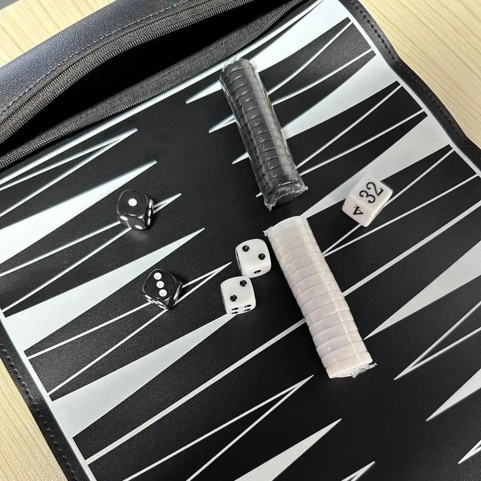 Roll-up Travel Backgammon - Blue