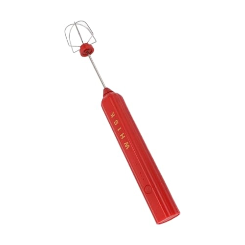 Handheld Mixer - Stainless Steel Red Rechargeable