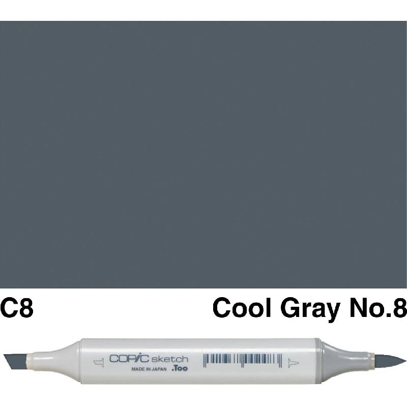 Copic Sketch C-8 - Cool Gray No.7 Twin Tip
