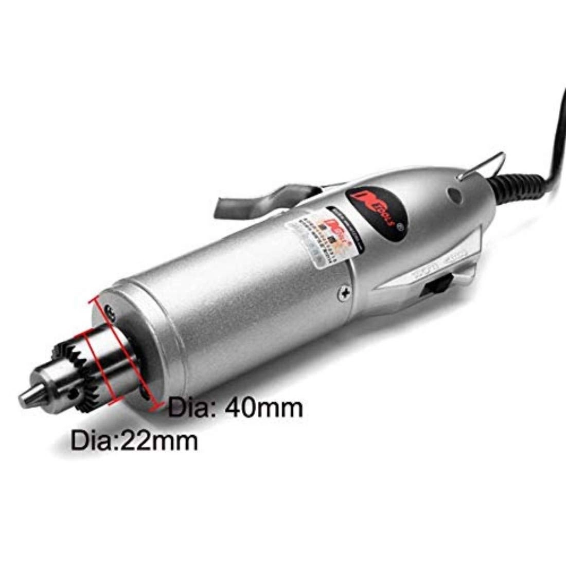 Mini Drill Machine - 12V Speed And Direction Control + Adapter - Collet Chuck 10mm 23mm + Stones + Felt Pad + Mandrel Burrs - 120x Diamonds Bur