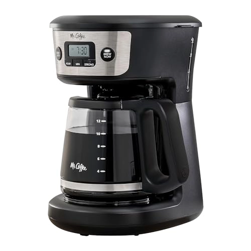 Coffee Maker - 12 Cups Auto Pause Glass Carafe