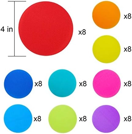 Carpet Spots Markers - 4 Inch 72 Pack