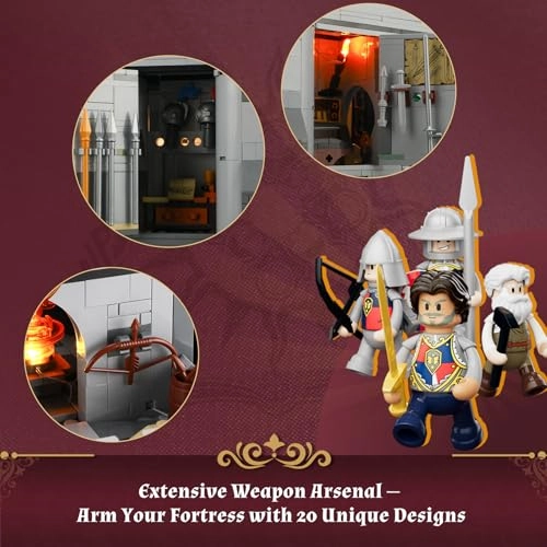 Medieval Castle Armory - 11 LEDs 4 Mini Figures