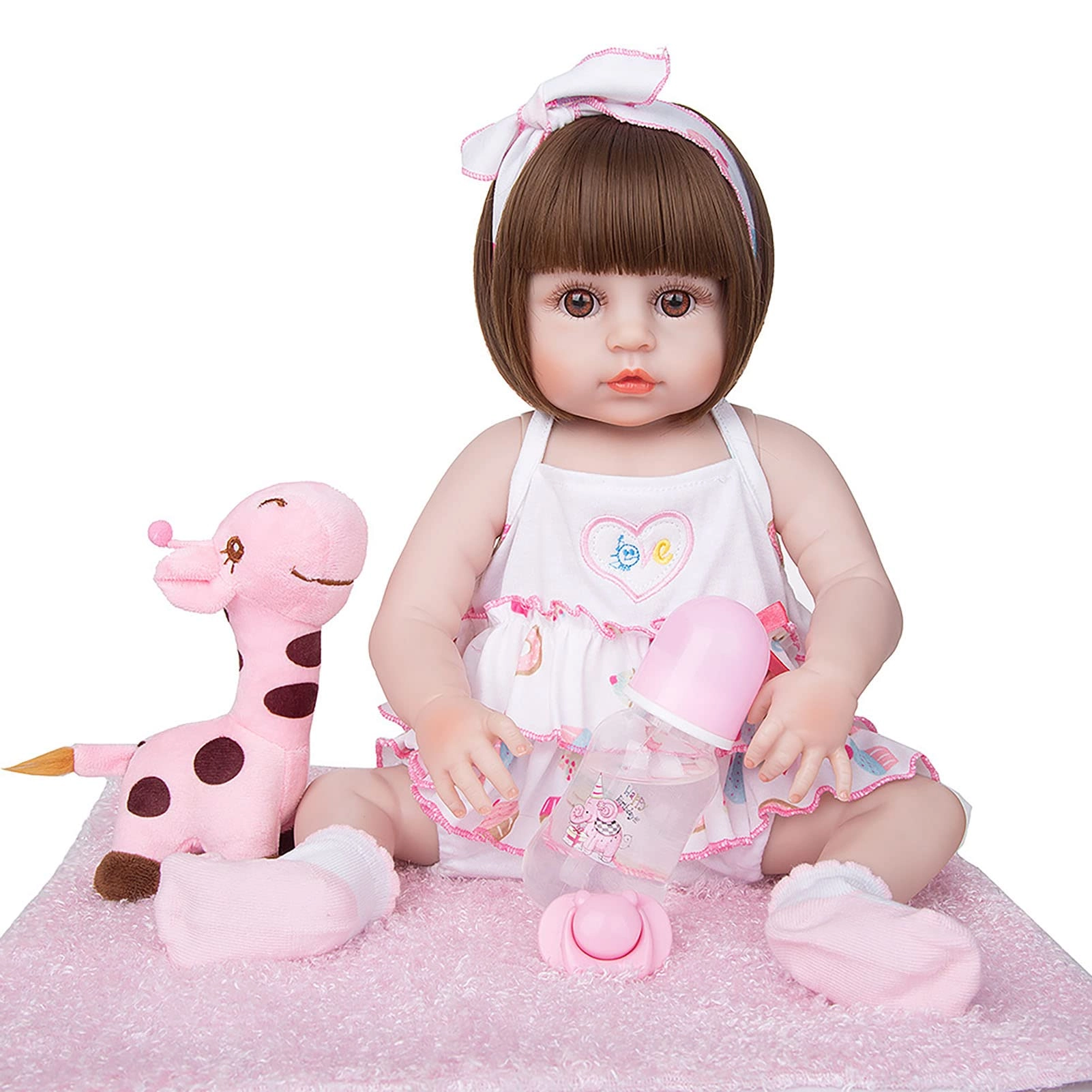 Reborn Baby Doll - 19 Inch Vinyl Girl